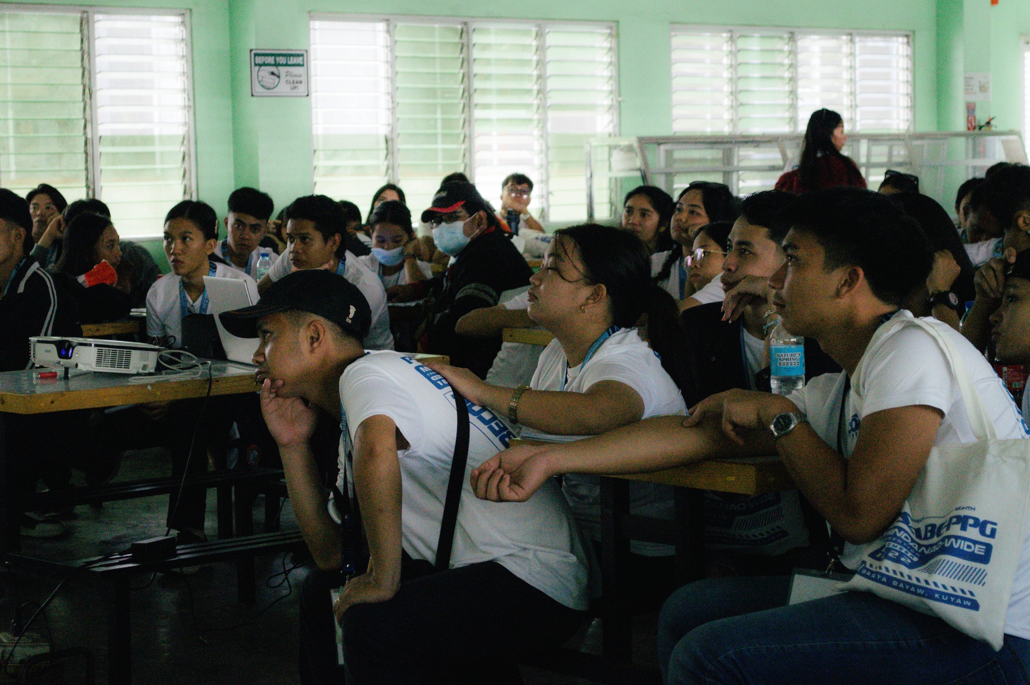 Attendees networking during a break at ABECON