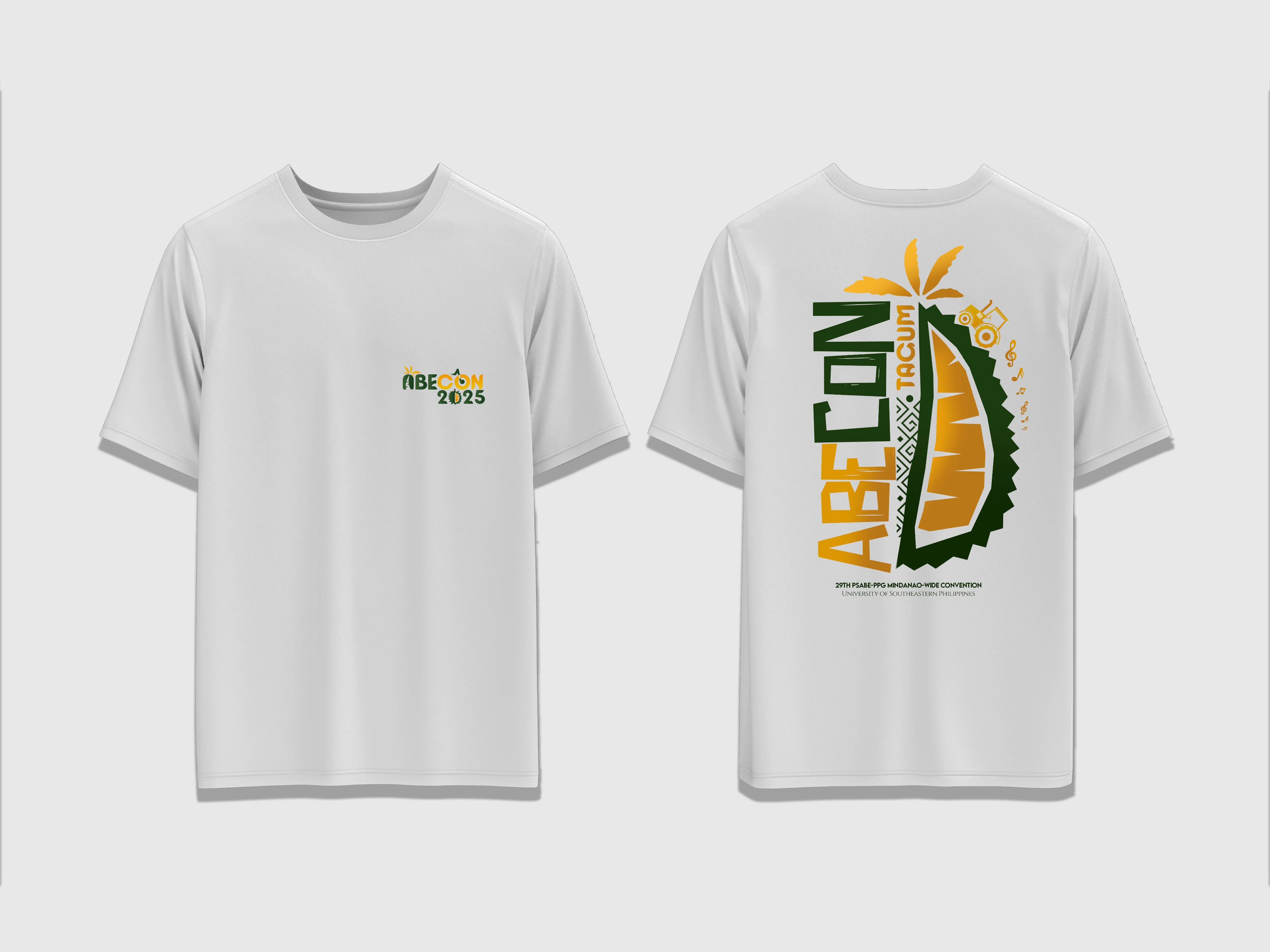 Official ABECON 2025 convention T-shirt with logo